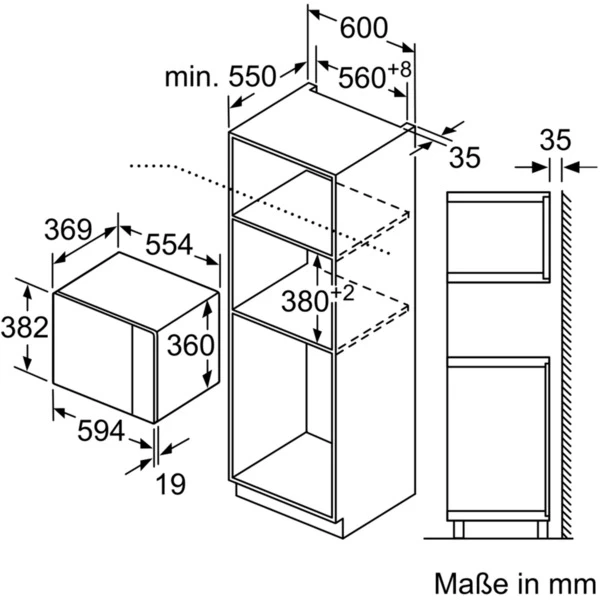 Bosch BFL524MW0 Serie | 6, Mikrowelle (weiß) – Bild 8