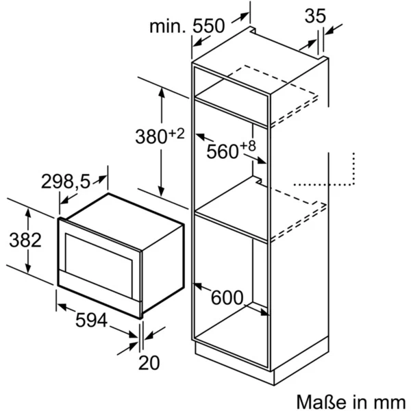 Bosch BFL634GS1 Serie | 8, Mikrowelle (silber) – Bild 5
