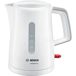 Bosch CompactClass TWK3A051, Wasserkocher (weiß/hellgrau, 1 Liter)