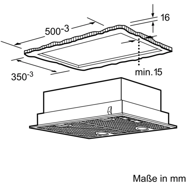 Bosch DHL555BL Serie | 4, Dunstabzugshaube (grau) – Bild 3