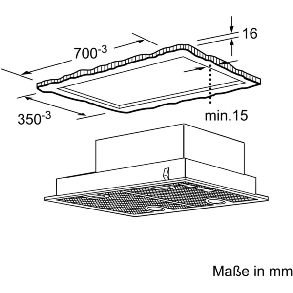 Bosch DHL755BL Serie | 4, Dunstabzugshaube (grau) – Bild 3