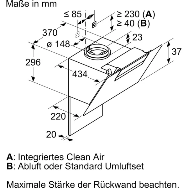 Bosch DWK67EM60 Serie | 2, Dunstabzugshaube (schwarz/edelstahl) – Bild 9