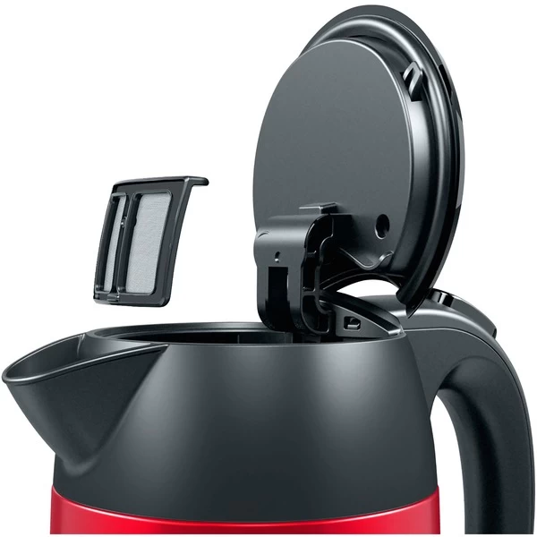Bosch DesignLine TWK3P424, Wasserkocher (rot/grau, 1,7 Liter) – Bild 2