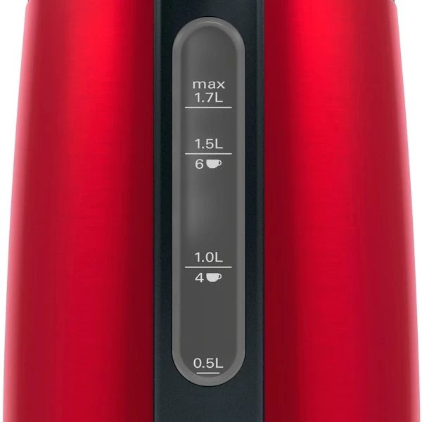 Bosch DesignLine TWK3P424, Wasserkocher (rot/grau, 1,7 Liter) – Bild 5
