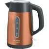 Bosch DesignLine TWK4P439, Wasserkocher (bronze/grau, 1,7 Liter)
