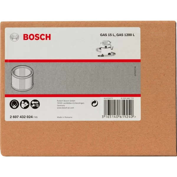 Bosch Faltenfilter Für GAS 15, GAS 1200 – Bild 2