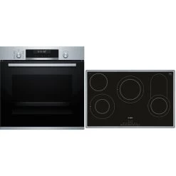 Bosch HBD672LS81, Backofen-Set (edelstahl/schwarz)