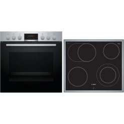 Bosch HND271AS62, Herdset (edelstahl, 60 Cm)