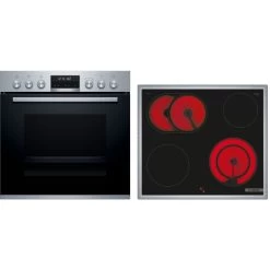 Bosch HND671LS66, Herdset (edelstahl)