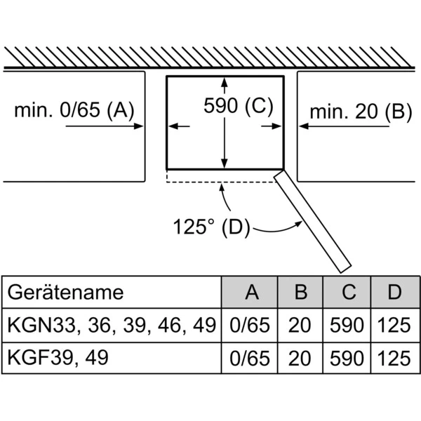 Bosch KGN36CZEA Serie | 2, Kühl-/Gefrierkombination (schwarz (matt)/grau, Vario Style (austauschbare Farbfronten)) – Bild 7