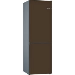 Bosch KVN39IDEA Serie | 4, Kühl-/Gefrierkombination (dunkelbraun/grau, Vario Style (austauschbare Farbfronten))