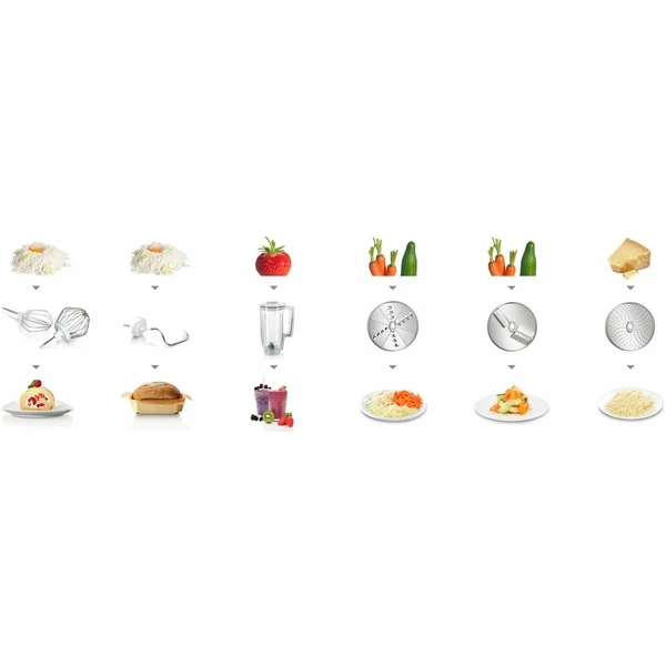 Bosch MUM58920, Küchenmaschine (creme/edelstahl) – Bild 4