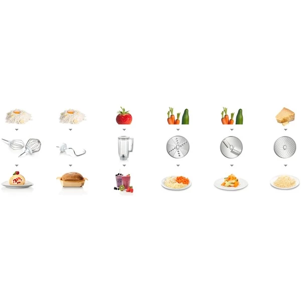 Bosch MUM58K20, Küchenmaschine (rosa/silber) – Bild 6