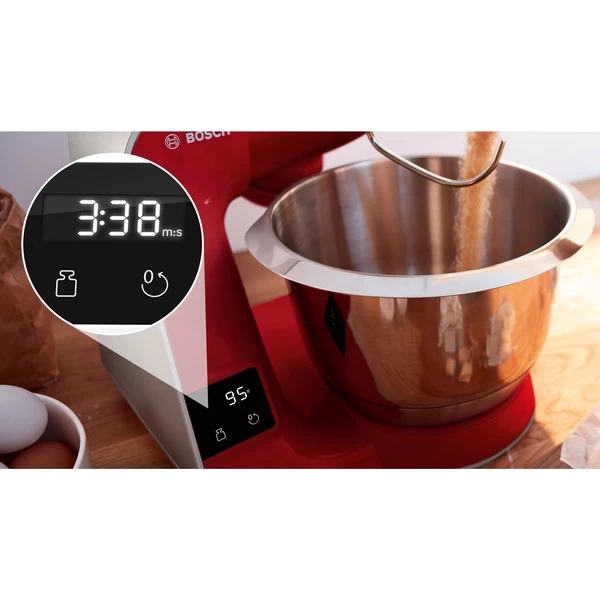Bosch MUM5X720, Küchenmaschine (rot/silber, Integrierte Waage) – Bild 7