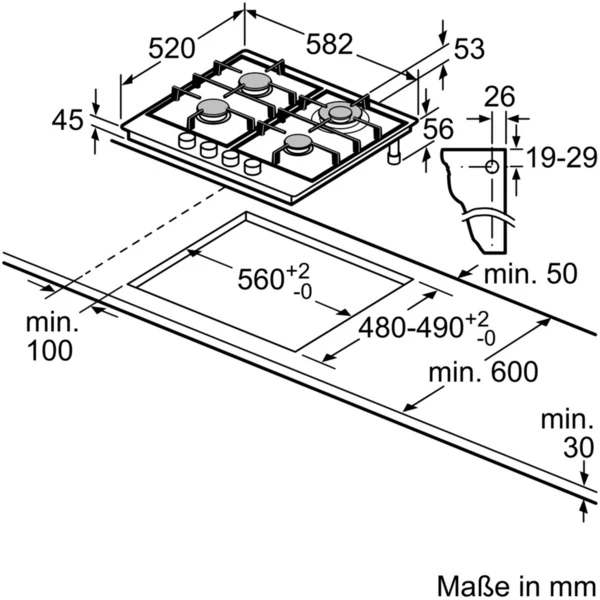 Bosch PCH6A5C90D Serie | 6, Autarkes Kochfeld (edelstahl) – Bild 6