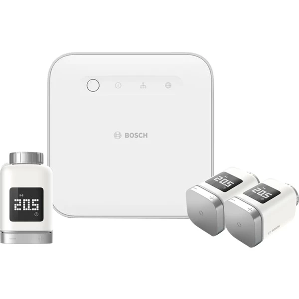 Bosch Smart Home Aktionspaket "Smartes Heizen IV", Set (1x Smart Home Controller II , 3x Heizkörper-Thermostat II)