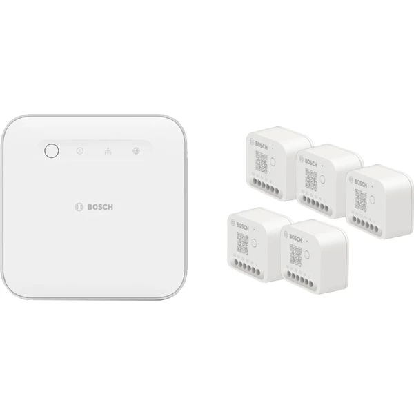 Bosch Smart Home Starterset Rollladensteuerung XL (weiß, 1x Controller II, 5x Licht-/ Rollladensteuerung II)