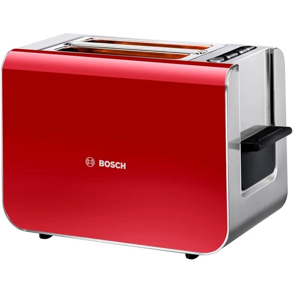 Bosch Styline Kompakt-Toaster TAT8614P (rot/silber)