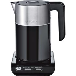 Bosch Styline TWK 8613 P, Wasserkocher (schwarz/silber, 1,5 Liter)