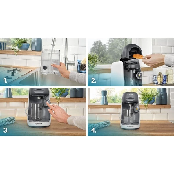 Bosch Tassimo Finesse TAS16B4, Kapselmaschine (weiß) – Bild 10