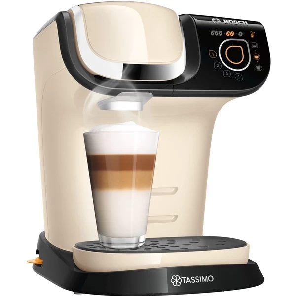 Bosch Tassimo My Way 2 TAS6507, Kapselmaschine (creme/schwarz)