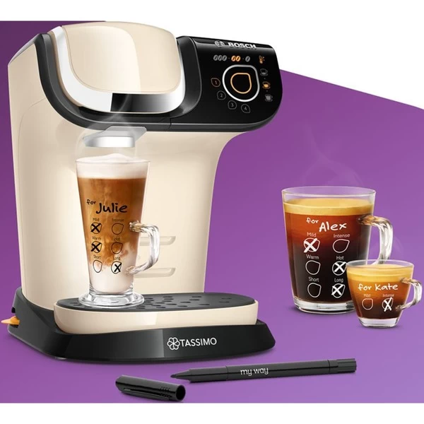 Bosch Tassimo My Way 2 TAS6507, Kapselmaschine (creme/schwarz) – Bild 5