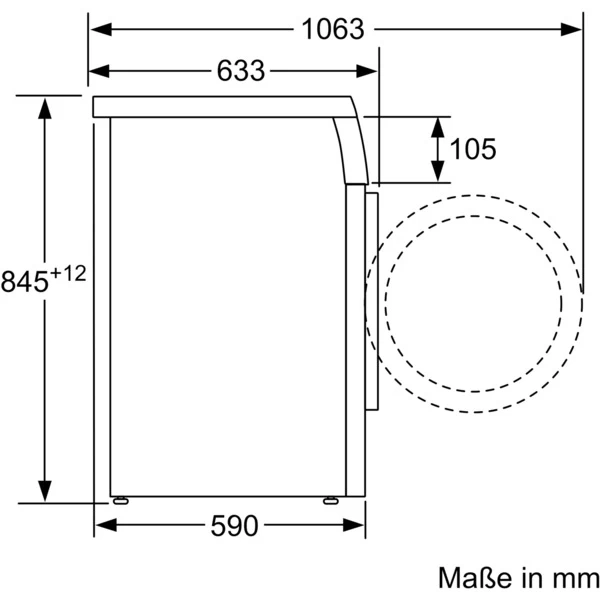 Bosch WUU28T20 Serie | 6, Waschmaschine (weiß) – Bild 4